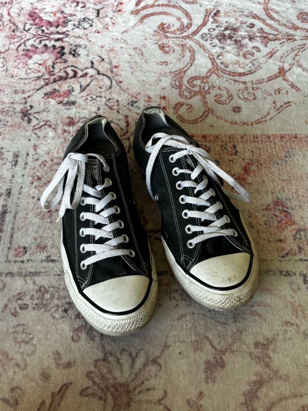 Men’s Converse Black & White Low-Top Sneakers